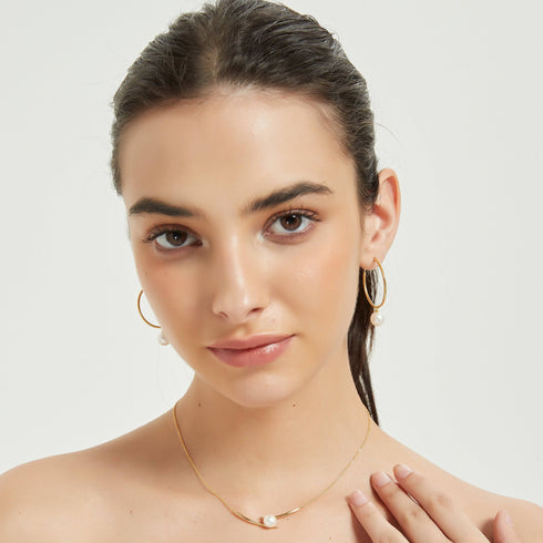 8-9mm Pearl Smile Necklace - House Of Pearls